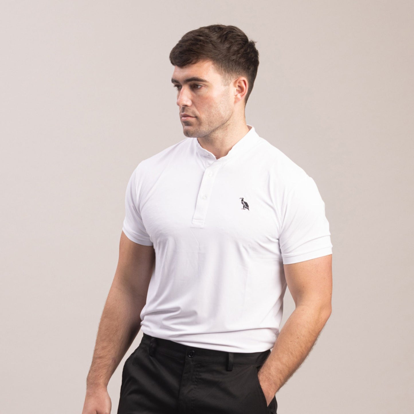 Title Polo Shirt - Ice White
